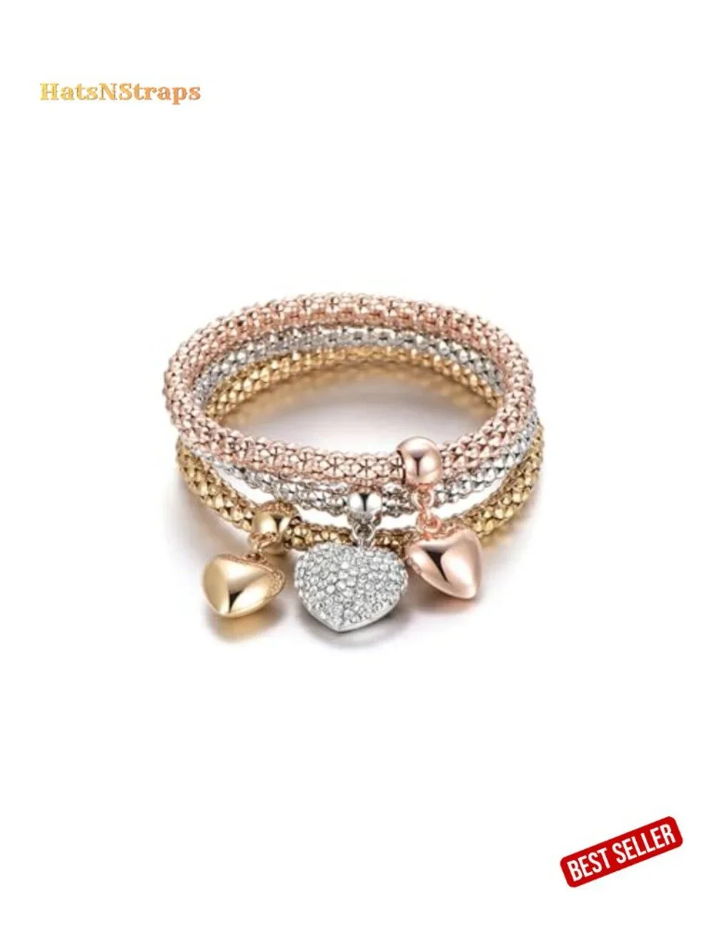 Multilayer Stretch Bracelet Set for Women, Handmade Crystal Tree of Life 3-Piece